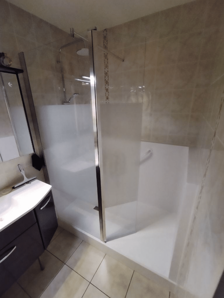 Douche à l’italienne sécurisée