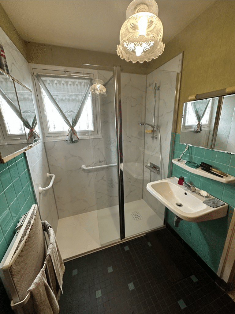 Douche à l’italienne sécurisée