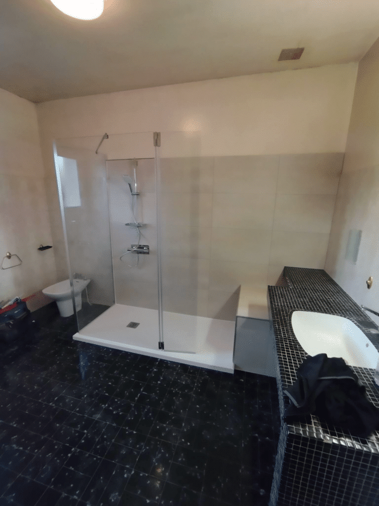 Douche sécurisée à l’italienne